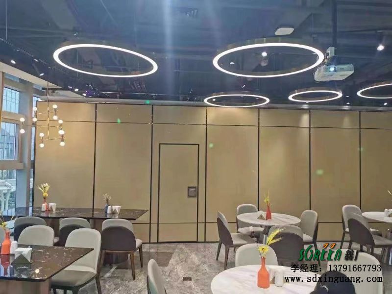 濰坊酒店活動隔斷墻飯店包廂，移動折疊推拉隔斷